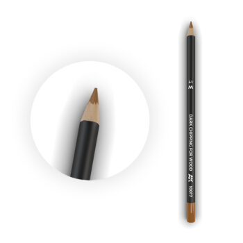 W17 Watercolor Pencil Dark Chipping for wood