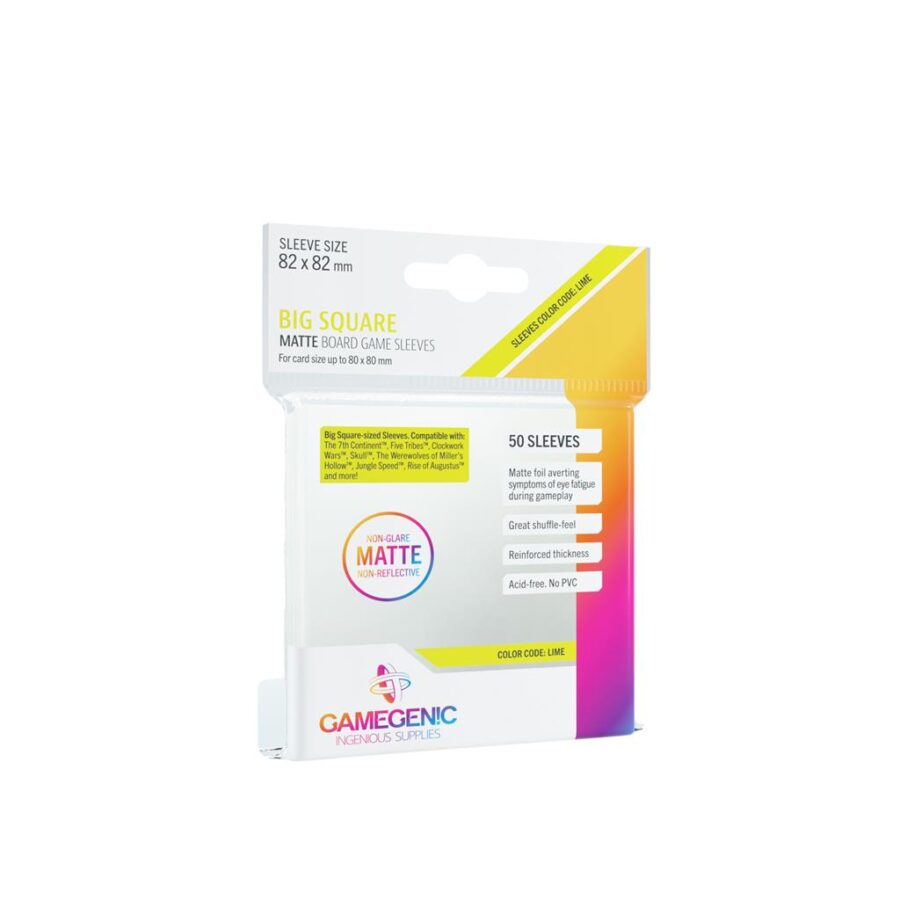 Matte Big Square-Sized Sleeves 82x82mm (50)