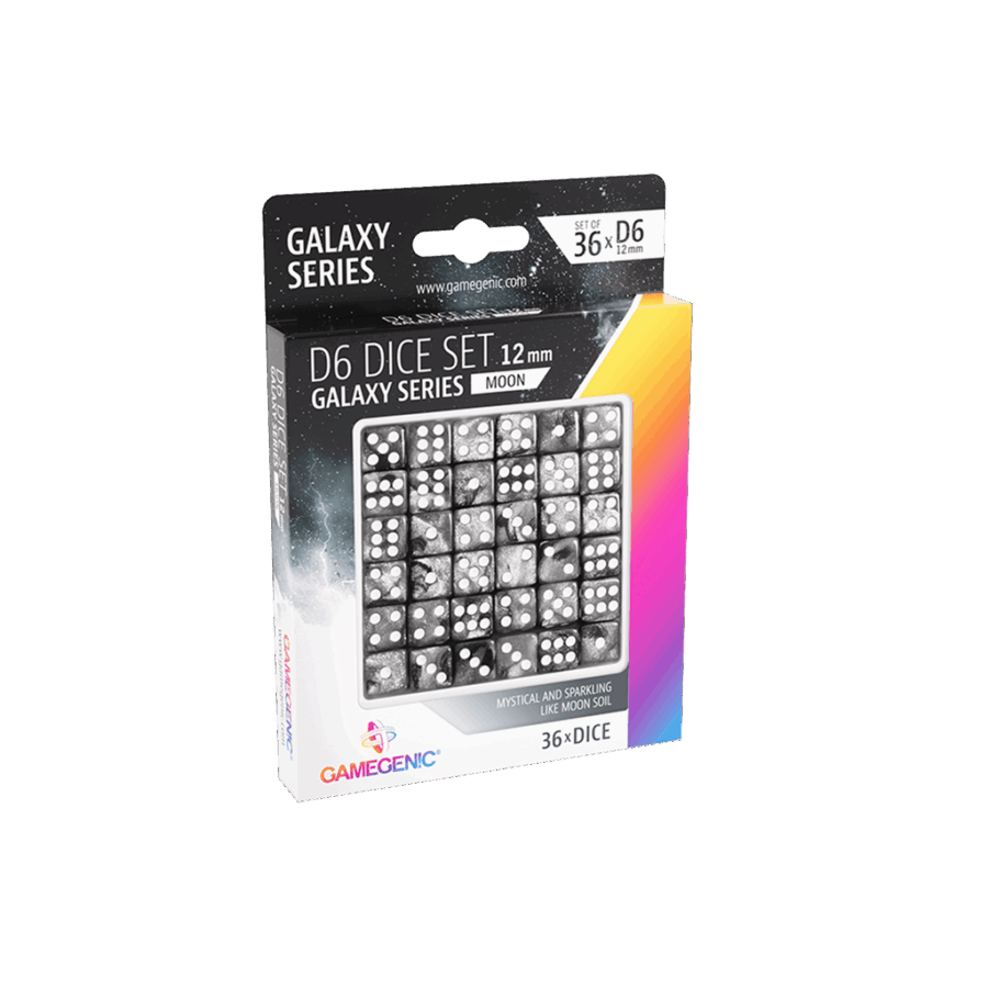 Moon D6 Dice Set 12 mm (36 pcs)