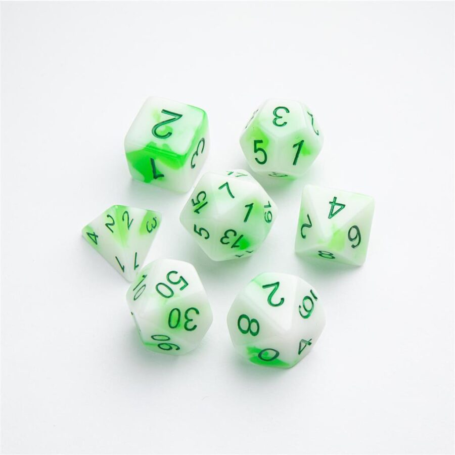 Toxic Stones RPG Dice Set (7 pcs) - Imagen 2