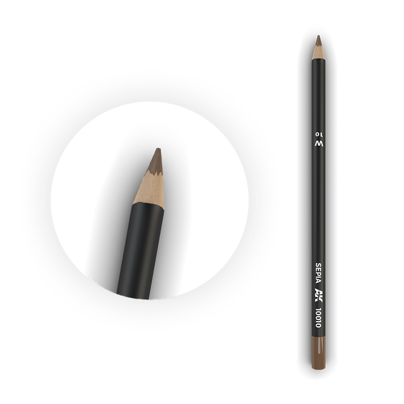 W1 Watercolor Pencil Black