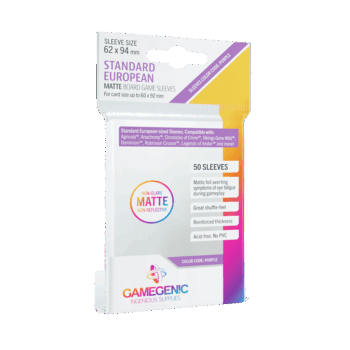Matte Standard European-Sized Sleeves 62x94mm (50)