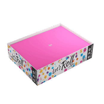 Magnetic Dice Tray Rectangular Black/Pink