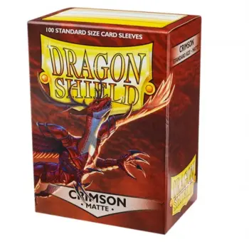 Crimson - Fundas Matte - Standard Dragon Shield (Rojo Carmesí)