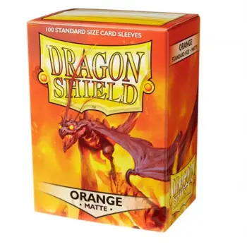 Fundas Standard Matte Naranja (100 fundas) Dragon Shield.