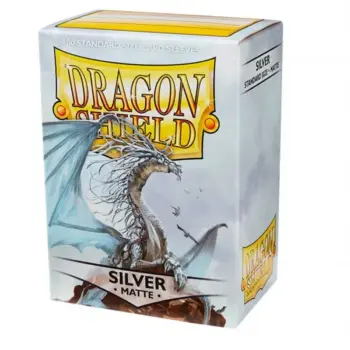 Silver - Fundas Matte - Standard Dragon Shield (Plata)