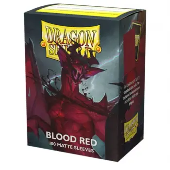 Blood Red - Fundas Matte - Standard Dragon Shield (Rojo Sangre)