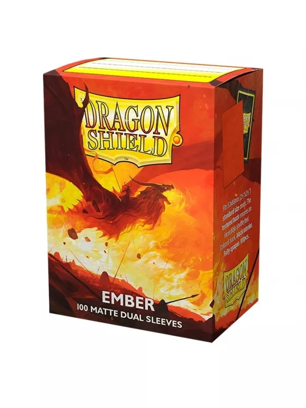 Ember – Fundas Dual Matte – Standard Dragon Shield (Naranja Ámbar)