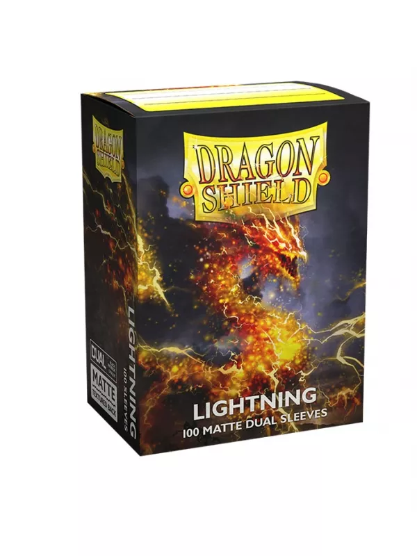 Lightning – Fundas Dual Matte – Standard Dragon Shield (Amarillo Rayo)