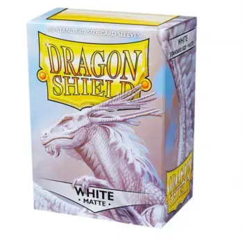 White - Fundas Matte - Standard Dragon Shield (Blanco)