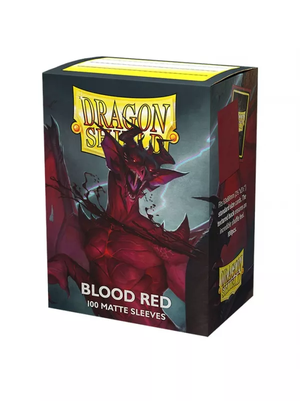 Blood Red - Fundas Matte - Standard Dragon Shield (Rojo Sangre)