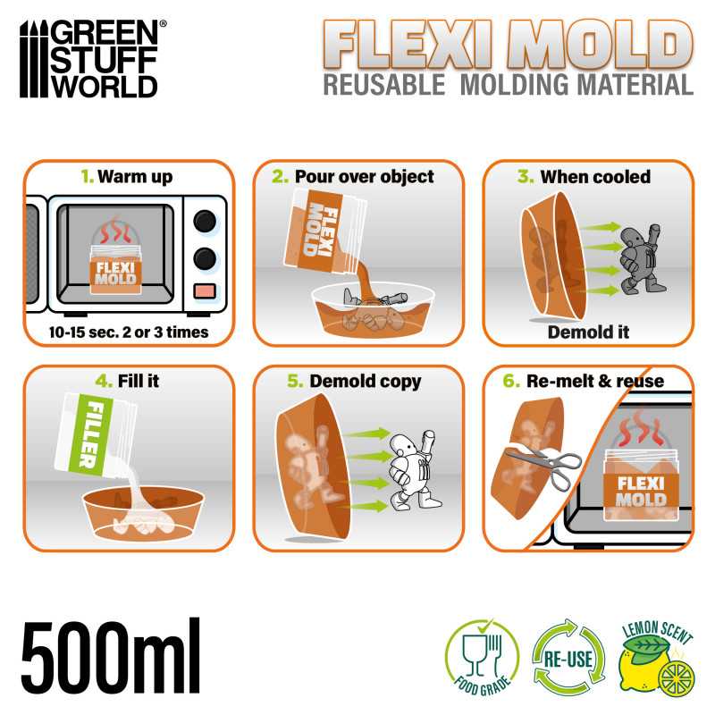 Flexi Mold - Material reutilizable para moldes - Imagen 2