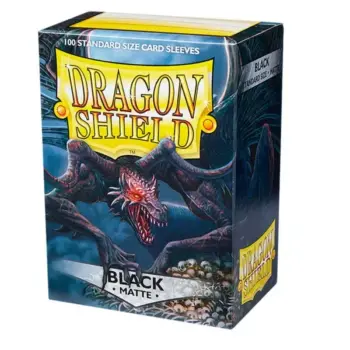 Black - Fundas Matte - Standard Dragon Shield (Negro)