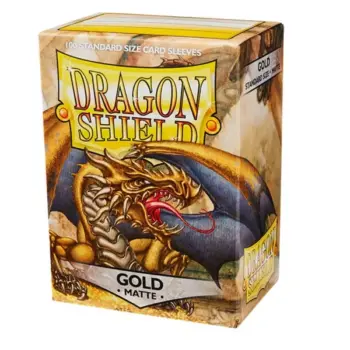 Gold - Fundas Matte - Standard Dragon Shield (Dorado)