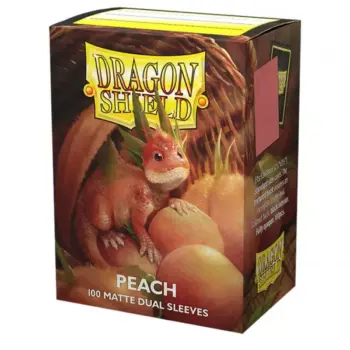 Peach – Fundas Dual Matte – Standard Dragon Shield (Melocotón)