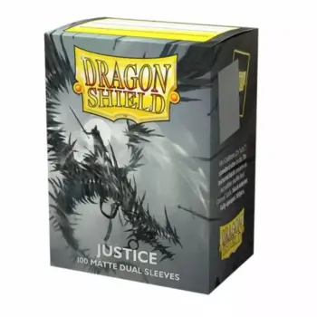 Justice – Fundas Dual Matte – Standard Dragon Shield (Gris Justicia)