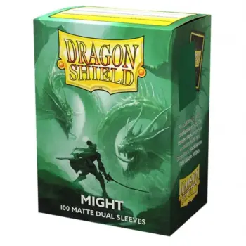 Might – Fundas Dual Matte – Standard Dragon Shield (Fuerza Verde)