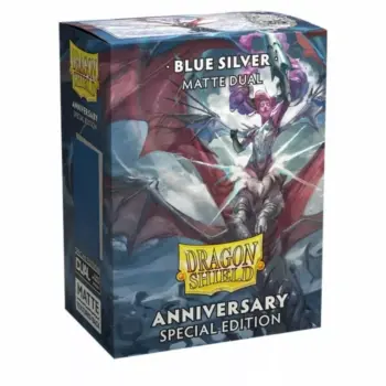 Blue/Silver – Fundas Dual Matte – Standard Dragon Shield (Azul/Plata)