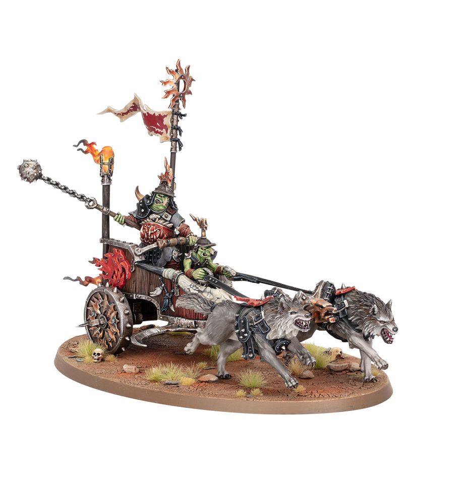 Gloomspite Gitz: Snarlboss on War-Wheela (Jefe Gruñón en Karrobramante) - Imagen 2