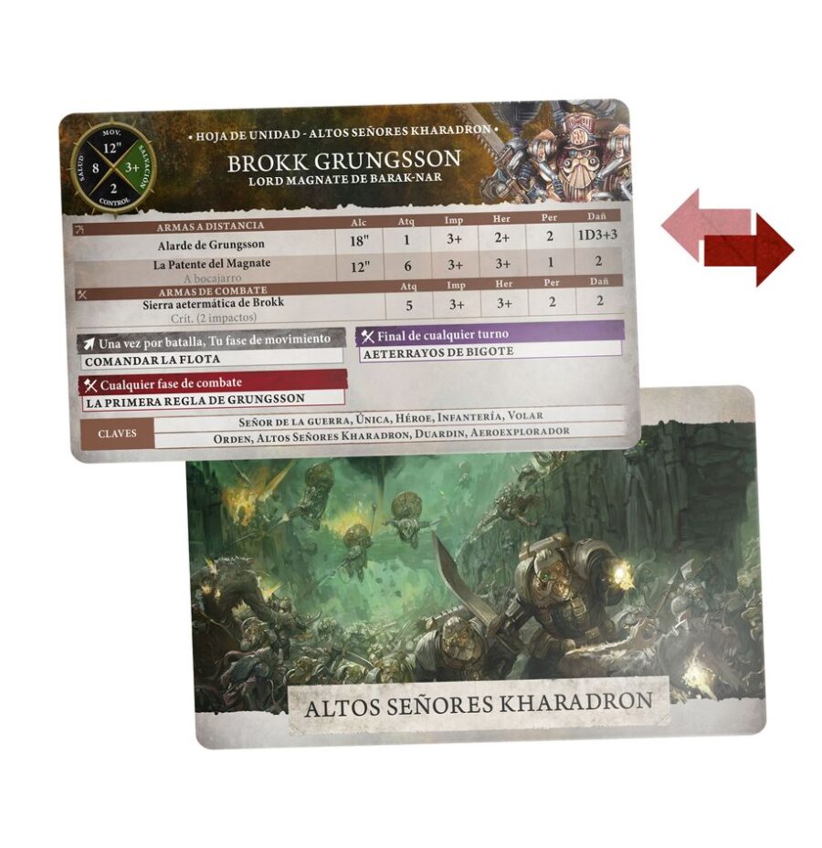 Tarjetas de unidad de los Altos Señores Kharadron - Imagen 2