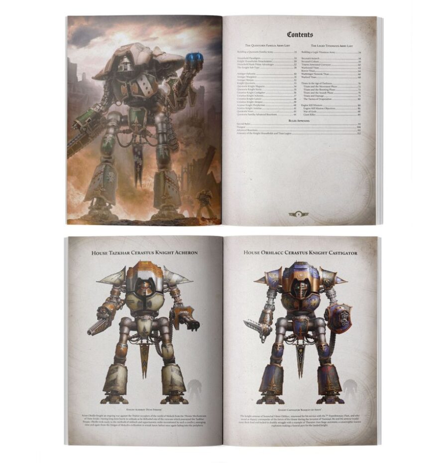 Liber Questoris: Knights and Titans Army Book - Imagen 2