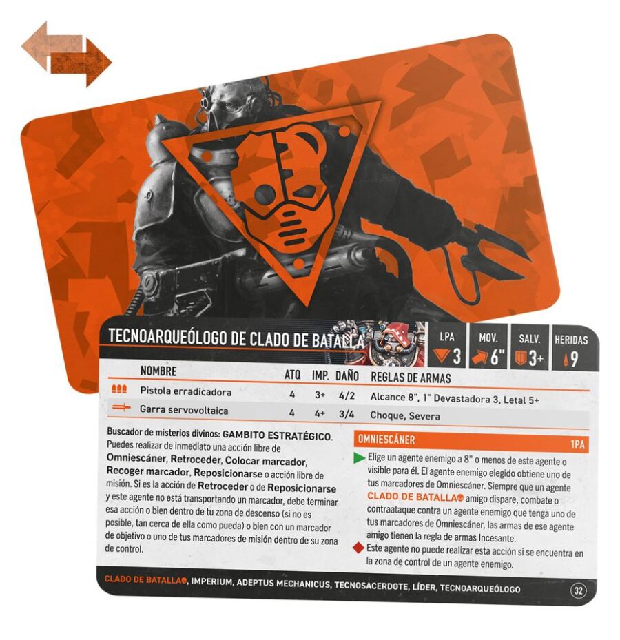 Kill Team: Tarjetas de Datos - Clado de Batalla - Imagen 2