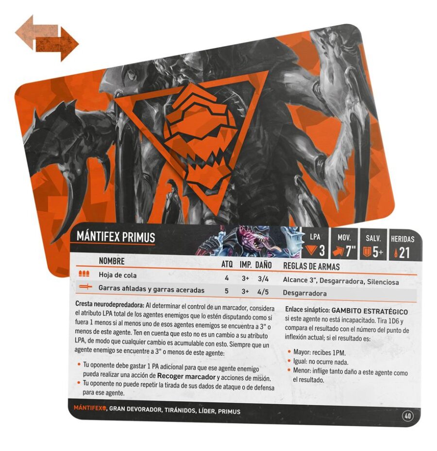Kill Team: Tarjetas de Datos - Mántifex - Imagen 2
