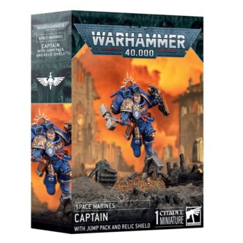 Space Marines: Capitán con propulsor de salto y escudo reliquia