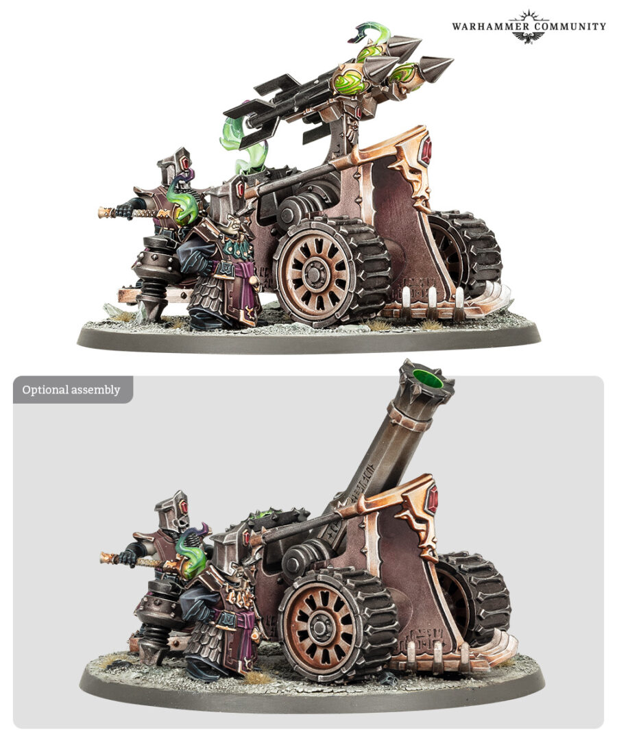 Helsmiths of Hashut: Batería de cohetes aullamuertes (Deathshrieker Rocket Battery)