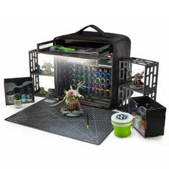 Estación de Pintura Portátil con Luz Green Stuff World