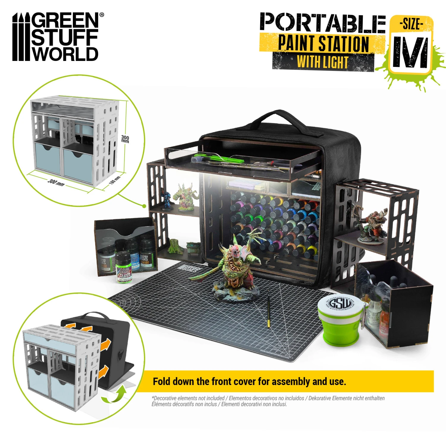 Estación de Pintura Portátil con Luz Green Stuff World - Imagen 5