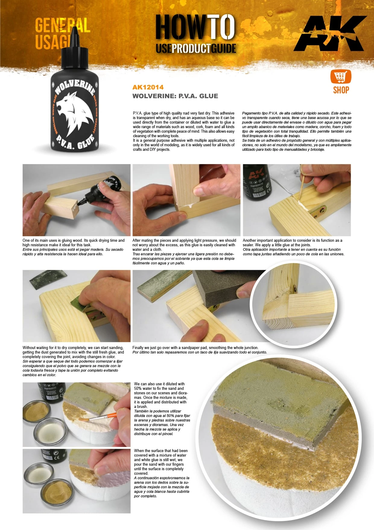 AK12014 - Wolverine P.V.A. Pegamento Cola Blanca - Imagen 2