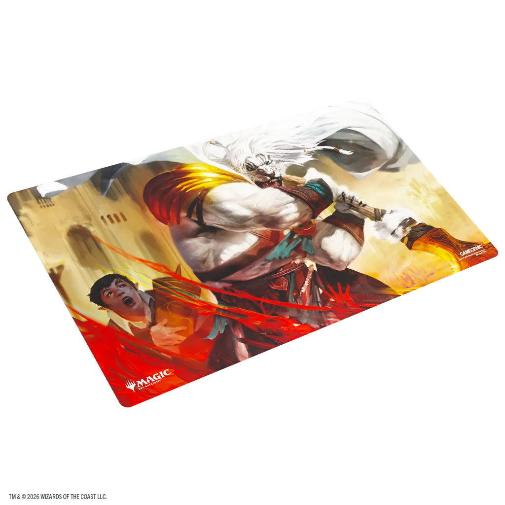 MTG Secrets of Strixhaven Prime Playmat Ajani's - Imagen 2