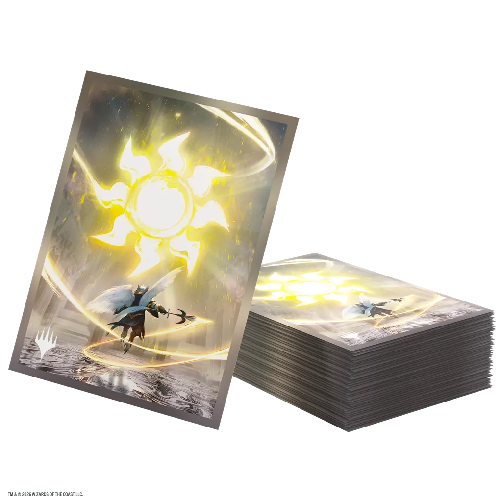 MTG Secrets of Strixhaven Sleeves Plains - Imagen 2