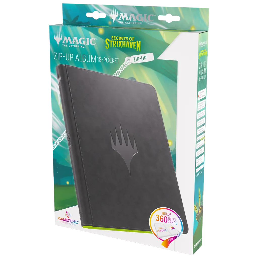 MTG Secrets of Strixhaven Zip-Up Album 18-Pocket Black/Green