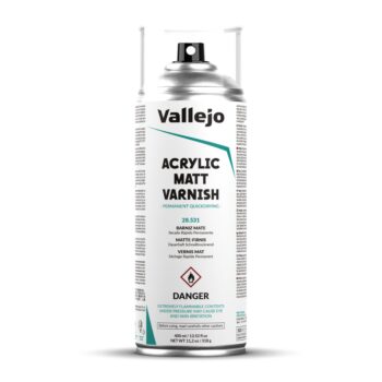 Barniz Acrílico Mate en Aerosol Vallejo 28531
