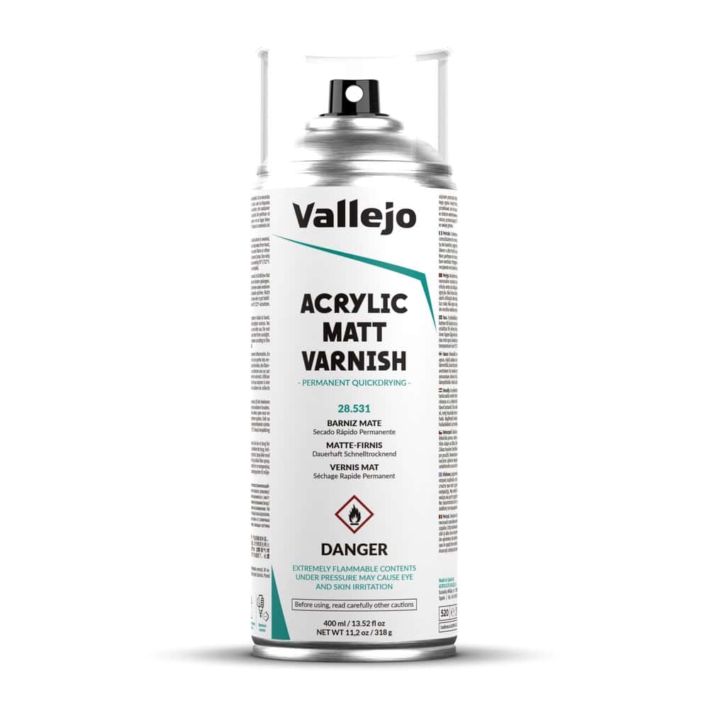 Barniz Acrílico Mate en Aerosol Vallejo 28531