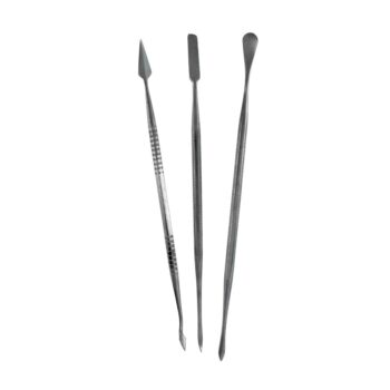 T02002 - Set de 3 Curetas de Acero Inox.