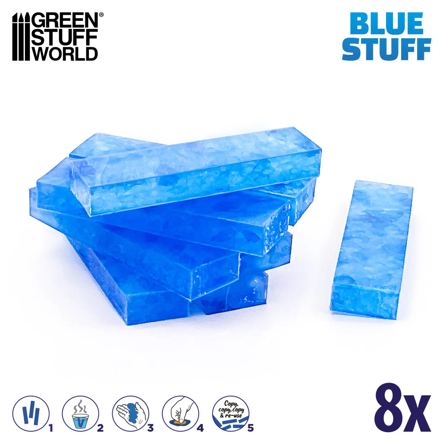 Blue Stuff Reutilizable 8 Barras - Imagen 4