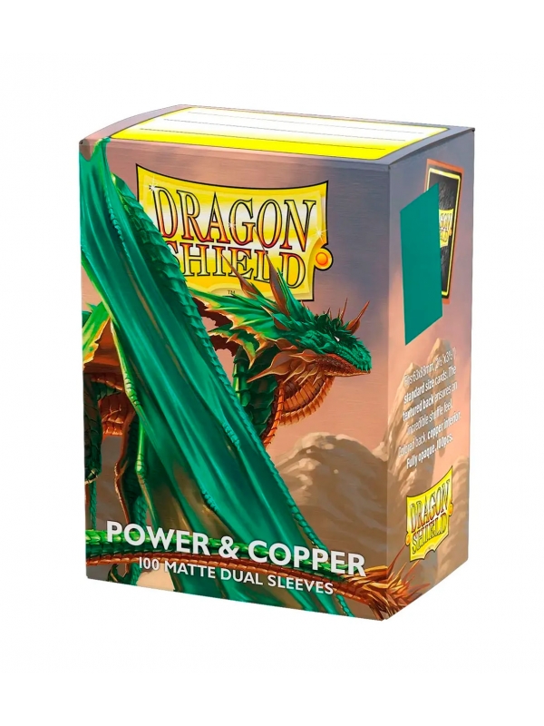 Fundas Standard Matte Power & Copper (100 Unidades) - Dragon Shield