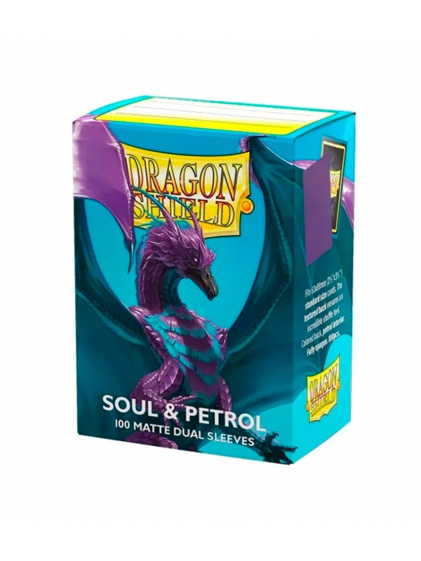 Fundas Standard Matte Soul & Petrol (100 Unidades) - Dragon Shield