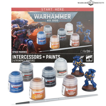 Warhammer 40,000: Set de Marines Espaciales + Pinturas