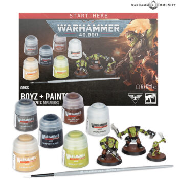 Warhammer 40,000: Set de Orkos + Pinturas