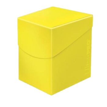 Caja de mazo Deck Box Eclipse 100 Amarillo Ultra Pro.