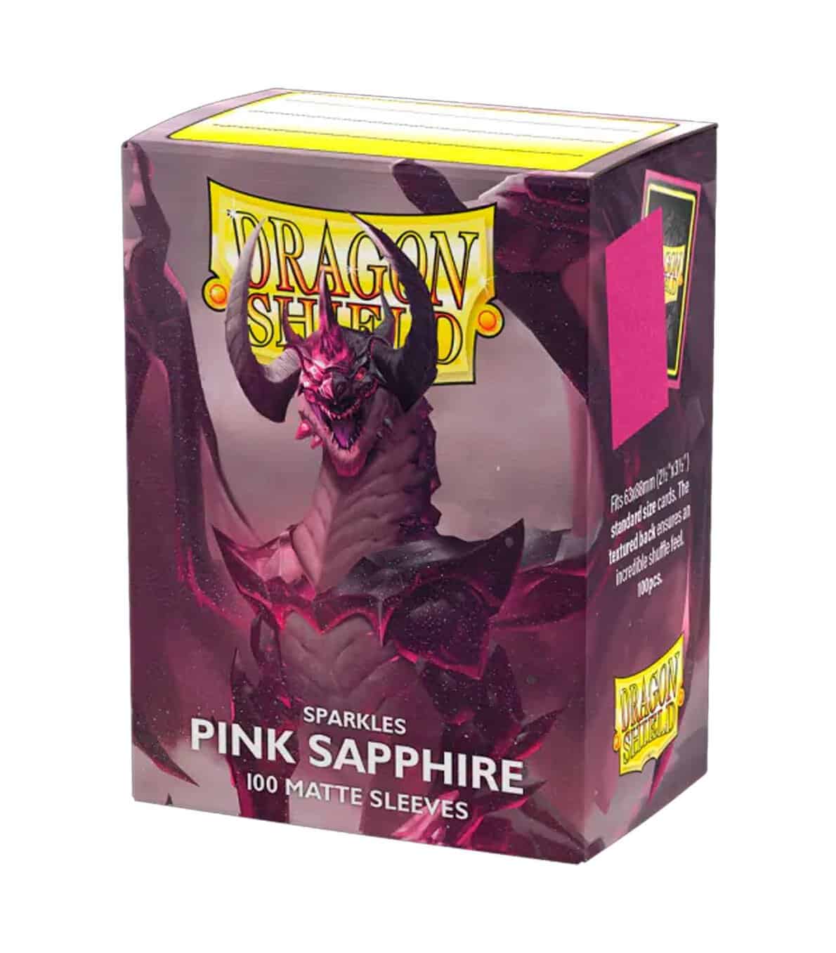 Fundas Standard Matte (100 fundas) Pink Sapphire - Dragon Shield