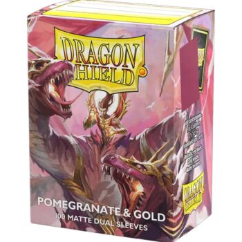 Fundas Standard 25th Special Edition: Pomegranate/Gold (100 Unidades) - Dragon Shield