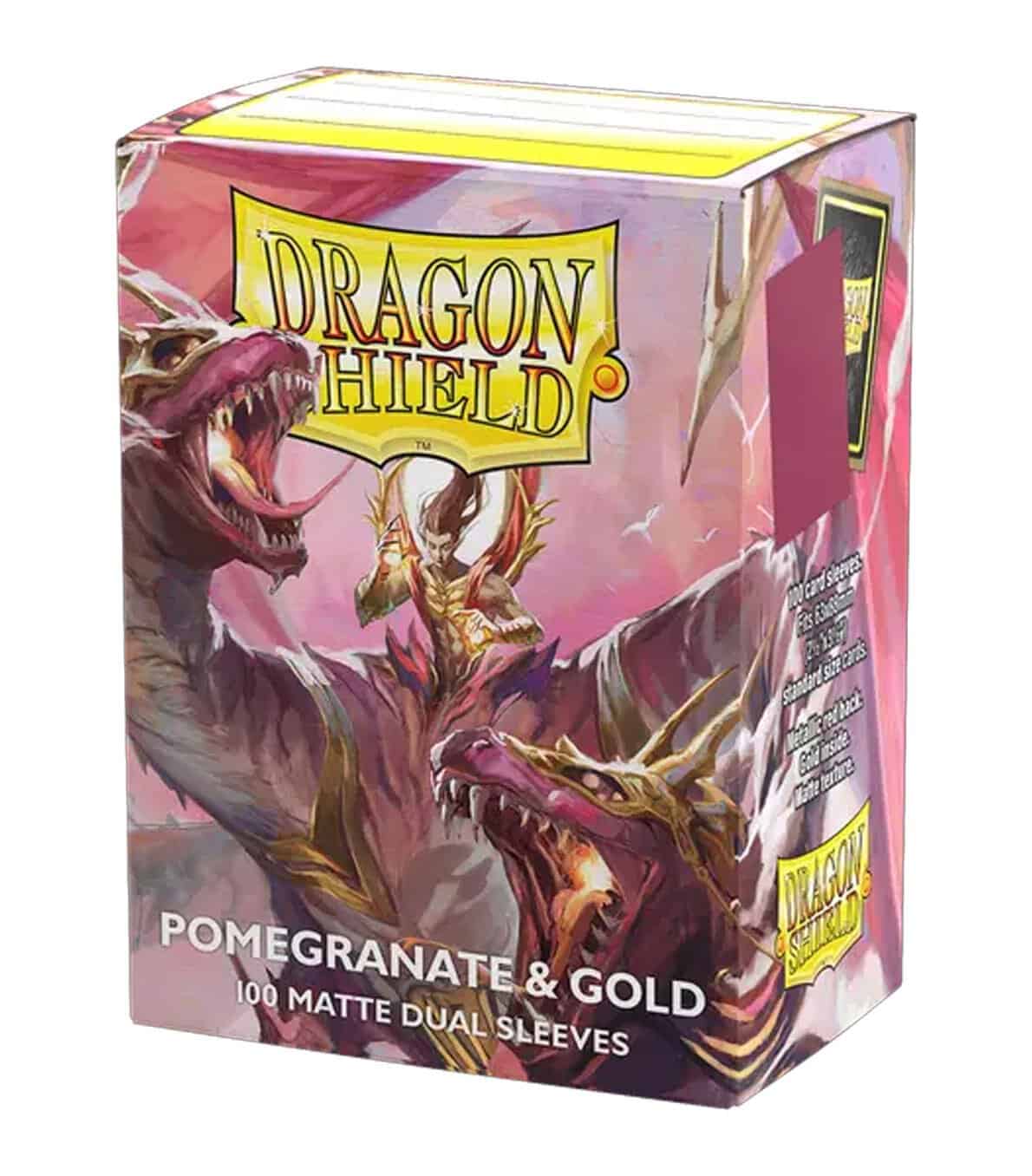 Fundas Standard 25th Special Edition: Pomegranate/Gold (100 Unidades) - Dragon Shield