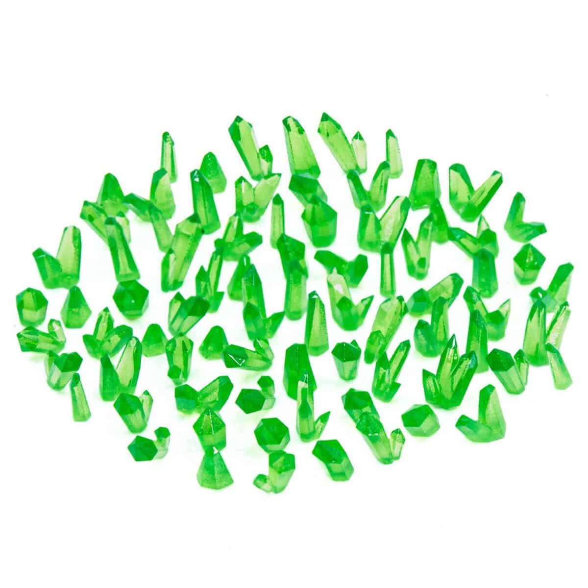 3D Printed - Cristales VERDES / GREEN Crystals (S)
