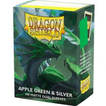 Apple Green & Silver - Fundas Dual Matte - Standard Dragon Shield (Verde manzana y plata)