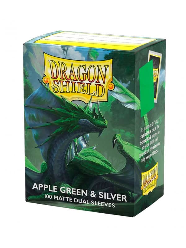 Apple Green & Silver - Fundas Dual Matte - Standard Dragon Shield (Verde manzana y plata)